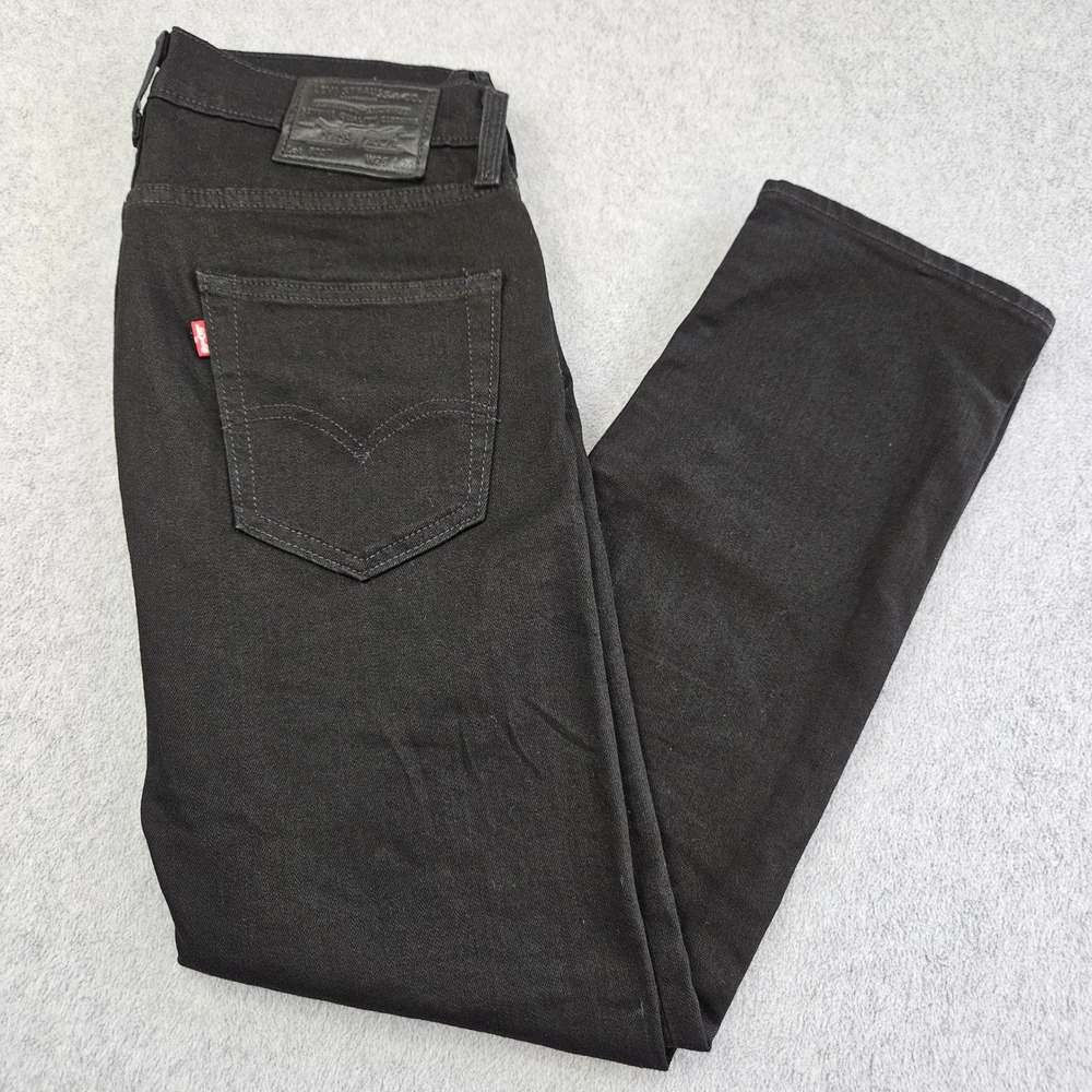 LEVIS PREMIUM 502 | Taper Fit Black Denim Jeans Mens 29x30